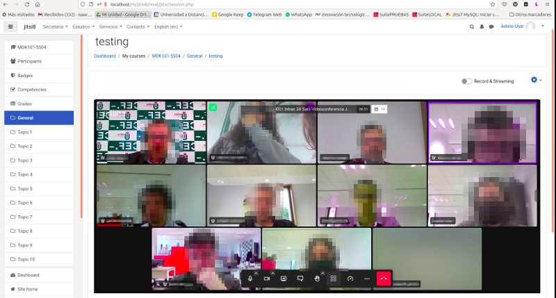 Integración de Jitsi Meet en Moodle